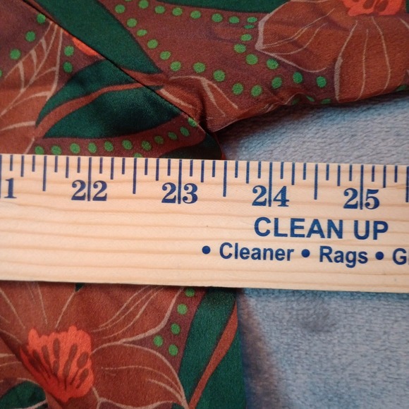 Oddy Curvy Floral HIgh Neck Knotted Collar Mini Dress Plus Size 1X Long Sleeves - Picture 9 of 16